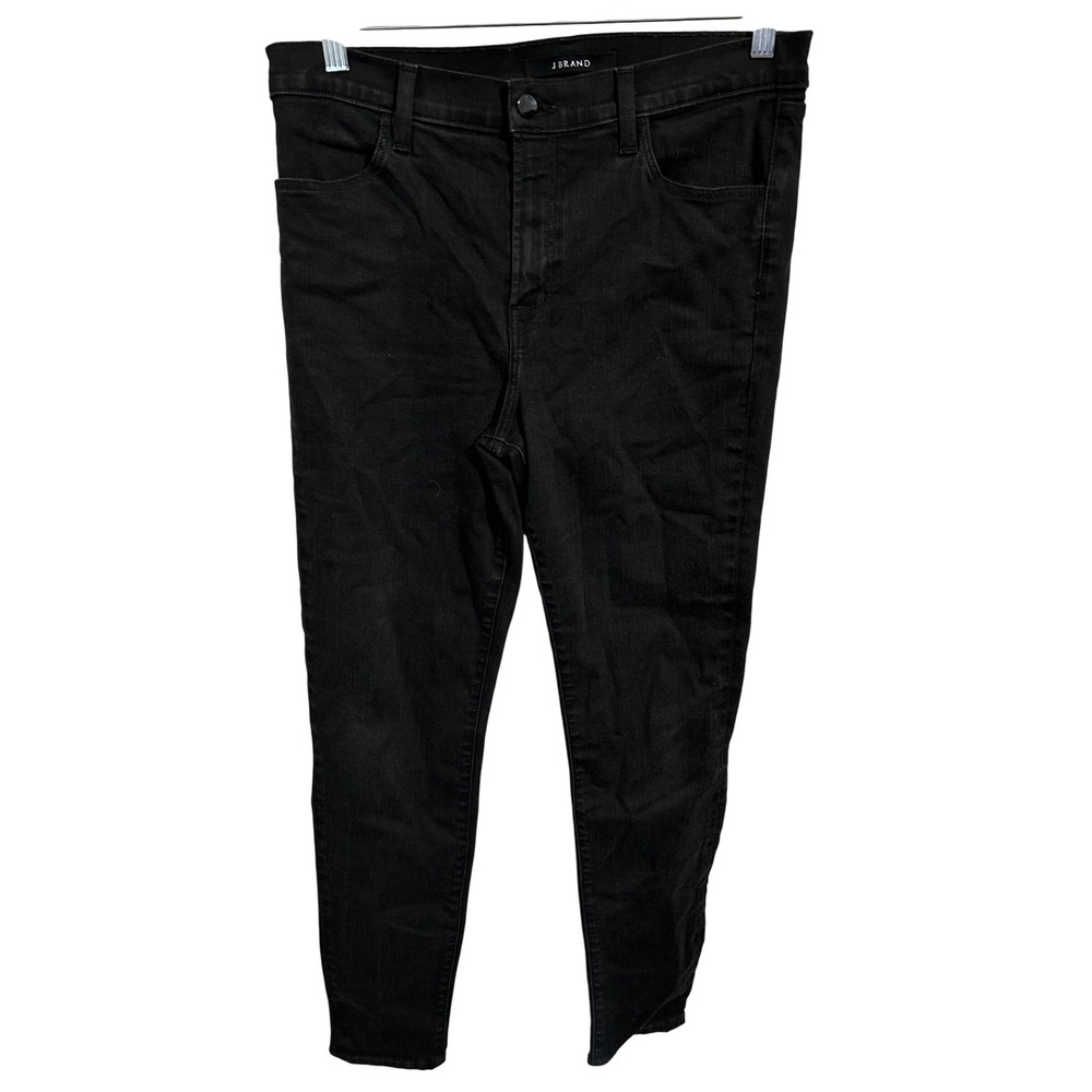 J Brand Jeans Black Skinny Stretch 4 Pocket Button/Zip Women's Size 31 x 28.5